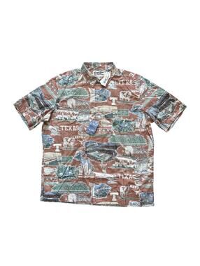 Reyn Spooner University Of Texas Longhorns Scenic Button Down Shirt Size 2XL NWT